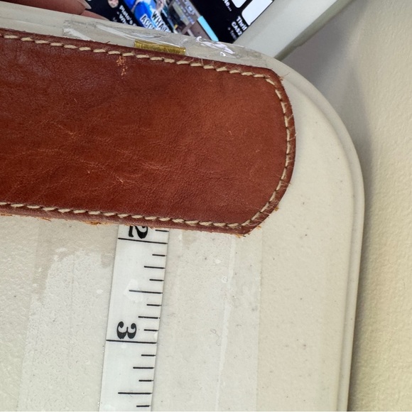 Eddie Bauer Women's Boho Western Brown Tan Genuine Leather Belt Size Medium - Picture 11 of 13